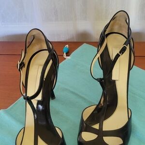 Fantastic Rupert Sanderson Black Heels, Sz 10/40, Made in Italy,  NWB